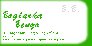 boglarka benyo business card
